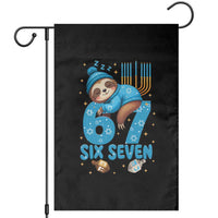 67 Six Seven Meme Garden Flag Funny Hanukkah Sloth - Wonder Print Shop