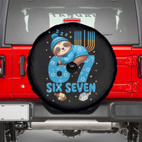 67 Six Seven Meme Spare Tire Cover Funny Hanukkah Sloth - Wonder Print Shop