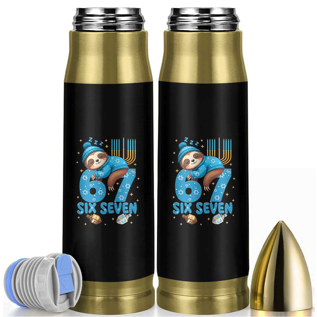 67 Six Seven Meme Bullet Tumbler Funny Hanukkah Sloth - Wonder Print Shop
