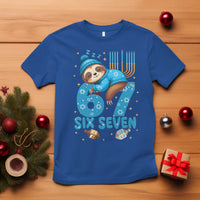 67 Six Seven Meme T Shirt Funny Hanukkah Sloth - Wonder Print Shop