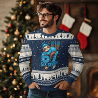 67 Six Seven Meme Ugly Christmas Sweater Funny Hanukkah Sloth - Wonder Print Shop