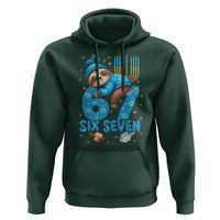 67 Six Seven Meme Hoodie Funny Hanukkah Sloth - Wonder Print Shop