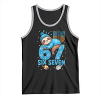 67 Six Seven Meme Tank Top Funny Hanukkah Sloth - Wonder Print Shop