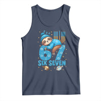 67 Six Seven Meme Tank Top Funny Hanukkah Sloth - Wonder Print Shop