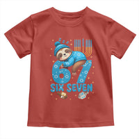 67 Six Seven Meme Toddler T Shirt Funny Hanukkah Sloth - Wonder Print Shop