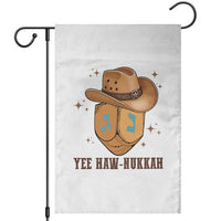 Yee Haw Nukkah Garden Flag Funny Cowboy Hanukkah - Wonder Print Shop