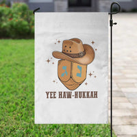 Yee Haw Nukkah Garden Flag Funny Cowboy Hanukkah - Wonder Print Shop