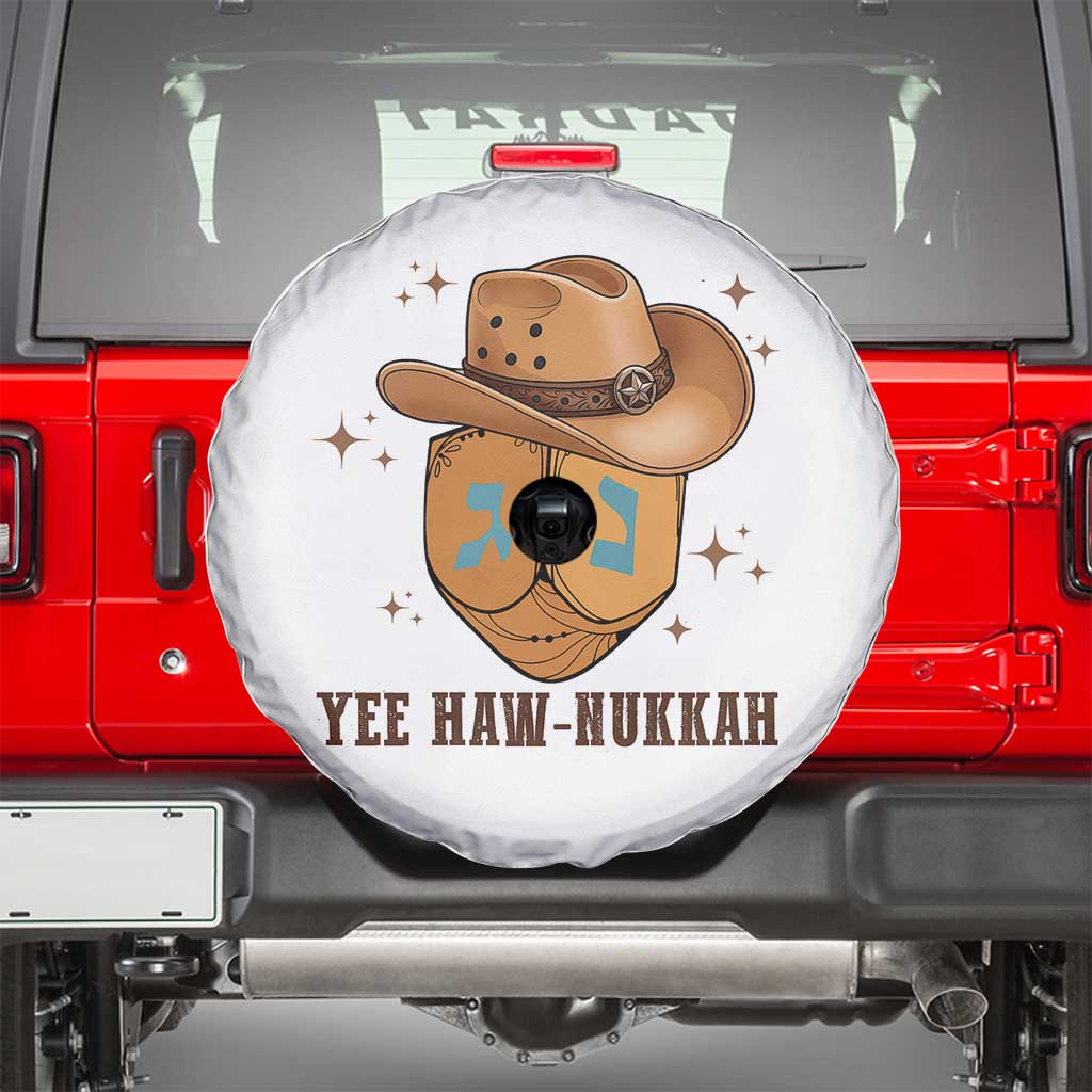 Yee Haw Nukkah Spare Tire Cover Funny Cowboy Hanukkah - Wonder Print Shop