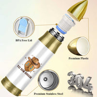 Yee Haw Nukkah Bullet Tumbler Funny Cowboy Hanukkah - Wonder Print Shop