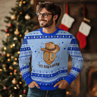 Yee Haw Nukkah Hanukkah Ugly Sweater Funny Cowboy Hanukkah - Wonder Print Shop