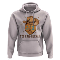 Yee Haw Nukkah Hoodie Funny Cowboy Hanukkah - Wonder Print Shop