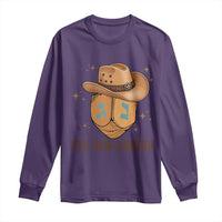Yee Haw Nukkah Long Sleeve Shirt Funny Cowboy Hanukkah - Wonder Print Shop