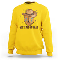 Yee Haw Nukkah Sweatshirt Funny Cowboy Hanukkah - Wonder Print Shop