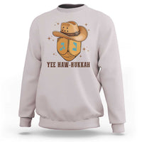 Yee Haw Nukkah Sweatshirt Funny Cowboy Hanukkah - Wonder Print Shop