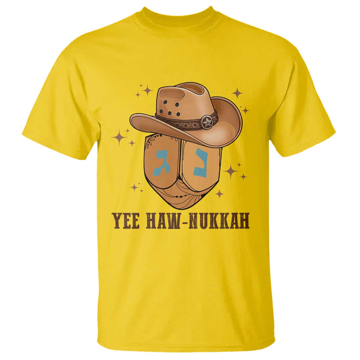 Yee Haw Nukkah T Shirt Funny Cowboy Hanukkah - Wonder Print Shop