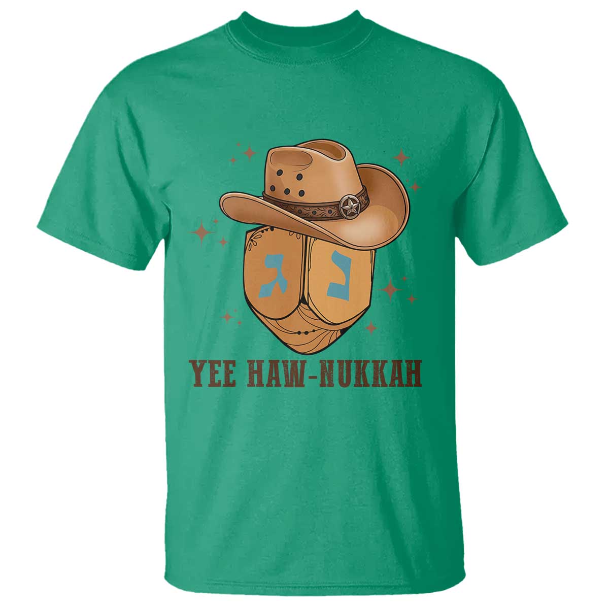 Yee Haw Nukkah T Shirt Funny Cowboy Hanukkah - Wonder Print Shop