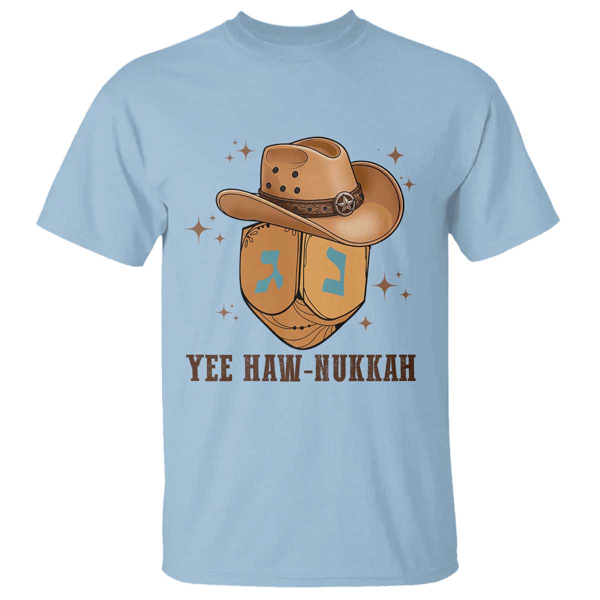 Yee Haw Nukkah T Shirt Funny Cowboy Hanukkah - Wonder Print Shop