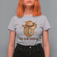 Yee Haw Nukkah T Shirt For Women Funny Cowboy Hanukkah - Wonder Print Shop