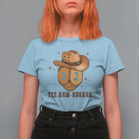 Yee Haw Nukkah T Shirt For Women Funny Cowboy Hanukkah - Wonder Print Shop