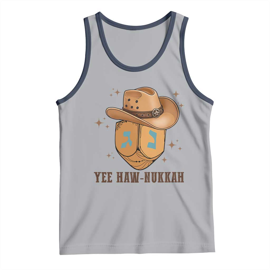 Yee Haw Nukkah Tank Top Funny Cowboy Hanukkah - Wonder Print Shop