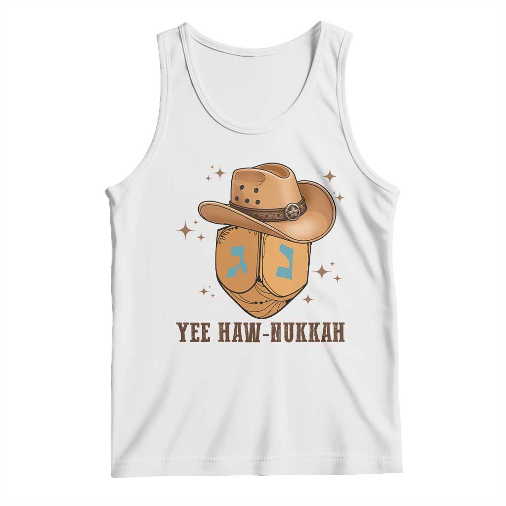 Yee Haw Nukkah Tank Top Funny Cowboy Hanukkah - Wonder Print Shop