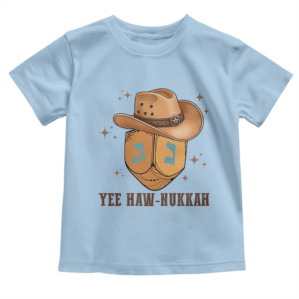 Yee Haw Nukkah Toddler T Shirt Funny Cowboy Hanukkah - Wonder Print Shop