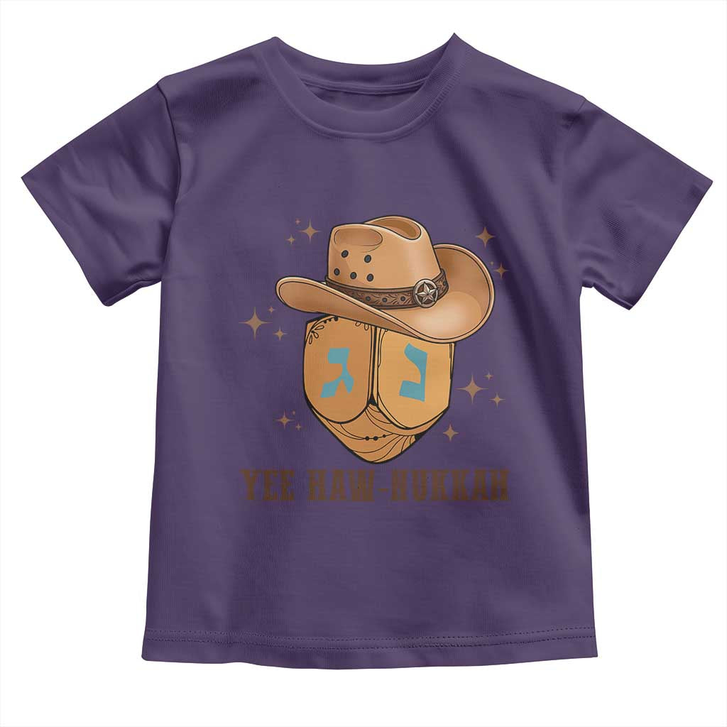 Yee Haw Nukkah Toddler T Shirt Funny Cowboy Hanukkah - Wonder Print Shop