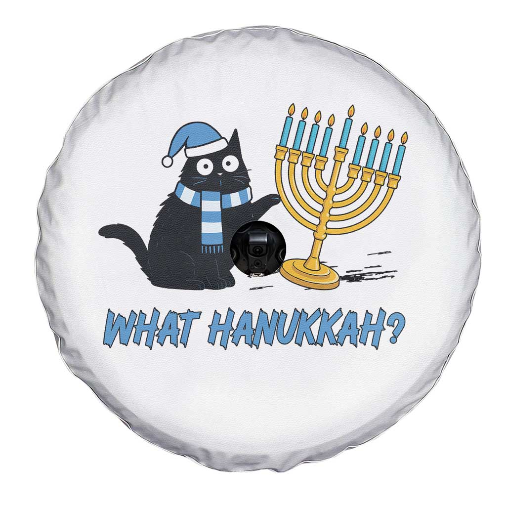 Funny Black Cat Hanukkah Chanukah Spare Tire Cover - Wonder Print Shop