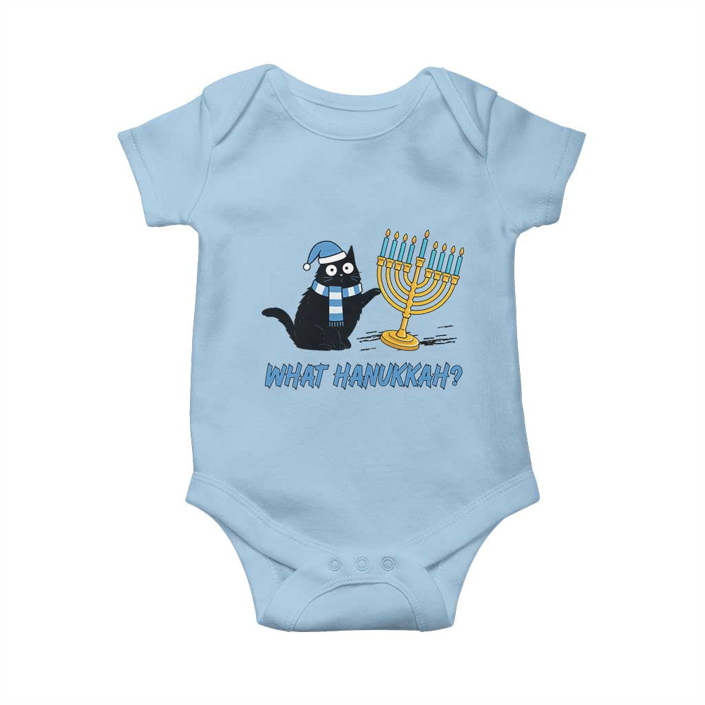 Funny Black Cat Hanukkah Chanukah Baby Onesie - Wonder Print Shop