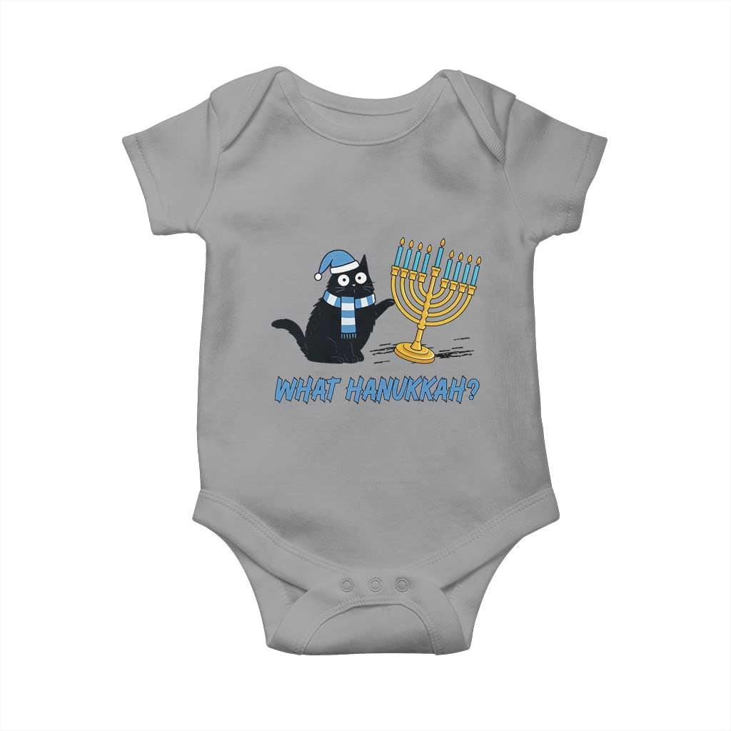 Funny Black Cat Hanukkah Chanukah Baby Onesie - Wonder Print Shop