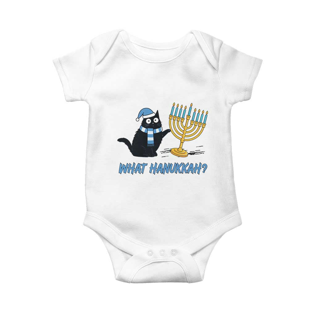 Funny Black Cat Hanukkah Chanukah Baby Onesie - Wonder Print Shop