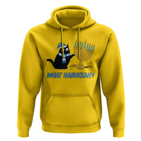 Funny Black Cat Hanukkah Chanukah Hoodie - Wonder Print Shop