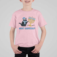 Funny Black Cat Hanukkah Chanukah T Shirt For Kid - Wonder Print Shop