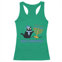 Funny Black Cat Hanukkah Chanukah Racerback Tank Top - Wonder Print Shop