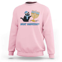 Funny Black Cat Hanukkah Chanukah Sweatshirt - Wonder Print Shop