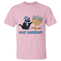 Funny Black Cat Hanukkah Chanukah T Shirt - Wonder Print Shop