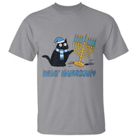 Funny Black Cat Hanukkah Chanukah T Shirt - Wonder Print Shop