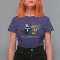 Funny Black Cat Hanukkah Chanukah T Shirt For Women - Wonder Print Shop