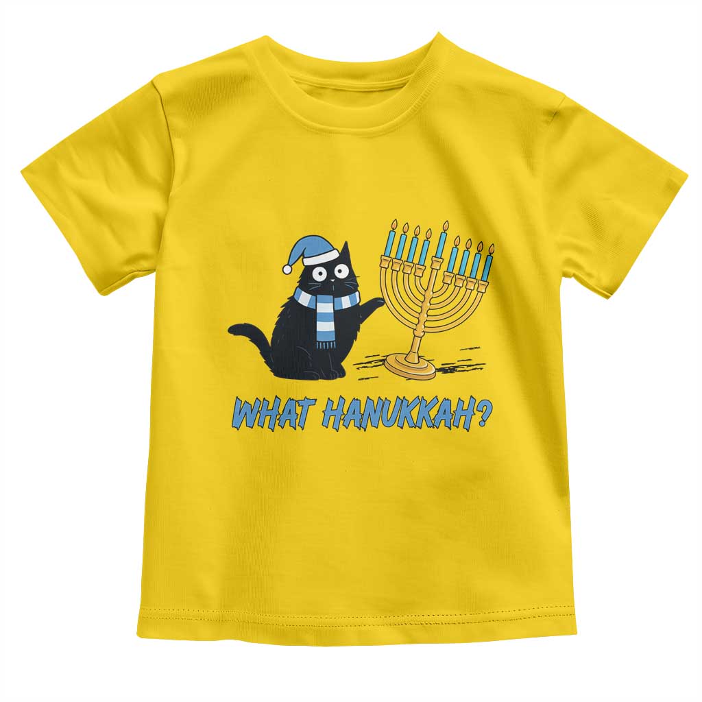 Funny Black Cat Hanukkah Chanukah Toddler T Shirt - Wonder Print Shop