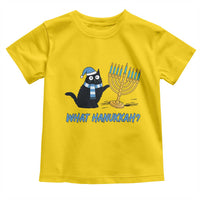 Funny Black Cat Hanukkah Chanukah Toddler T Shirt - Wonder Print Shop