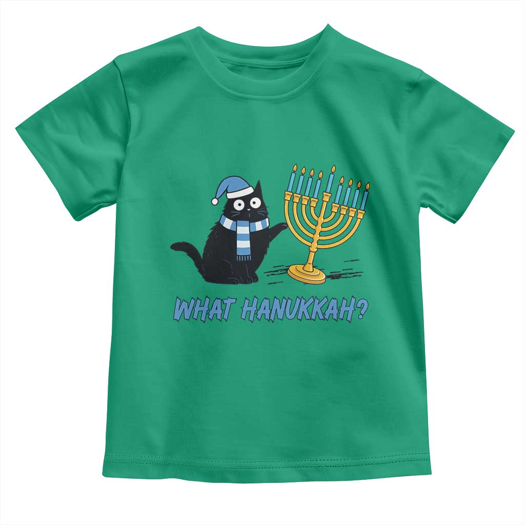 Funny Black Cat Hanukkah Chanukah Toddler T Shirt - Wonder Print Shop