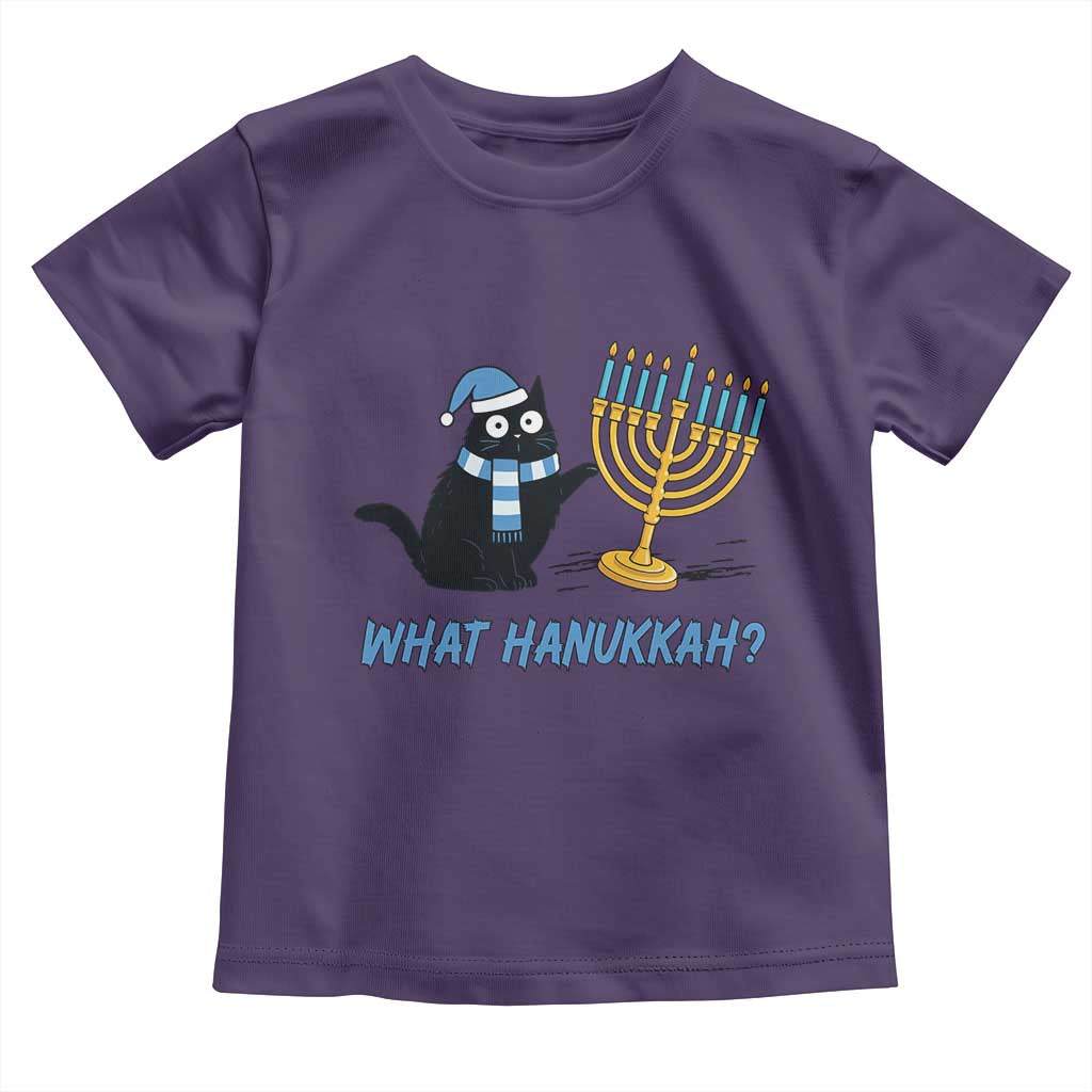 Funny Black Cat Hanukkah Chanukah Toddler T Shirt - Wonder Print Shop