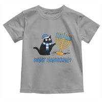 Funny Black Cat Hanukkah Chanukah Toddler T Shirt - Wonder Print Shop