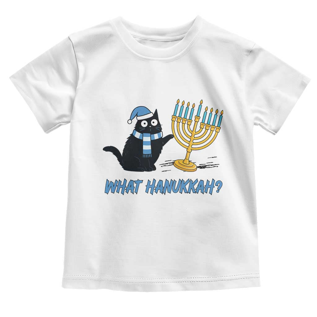 Funny Black Cat Hanukkah Chanukah Toddler T Shirt - Wonder Print Shop