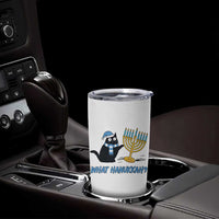 Funny Black Cat Hanukkah Chanukah Tumbler Cup - Wonder Print Shop