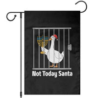 Funny Goose Hanukkah Chanukah Garden Flag Not Today Santa - Wonder Print Shop