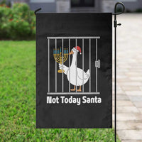 Funny Goose Hanukkah Chanukah Garden Flag Not Today Santa - Wonder Print Shop