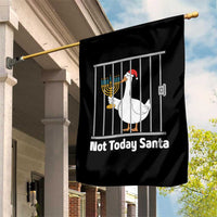Funny Goose Hanukkah Chanukah Garden Flag Not Today Santa - Wonder Print Shop