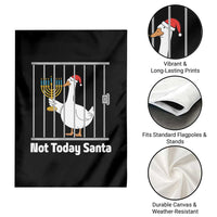 Funny Goose Hanukkah Chanukah Garden Flag Not Today Santa - Wonder Print Shop
