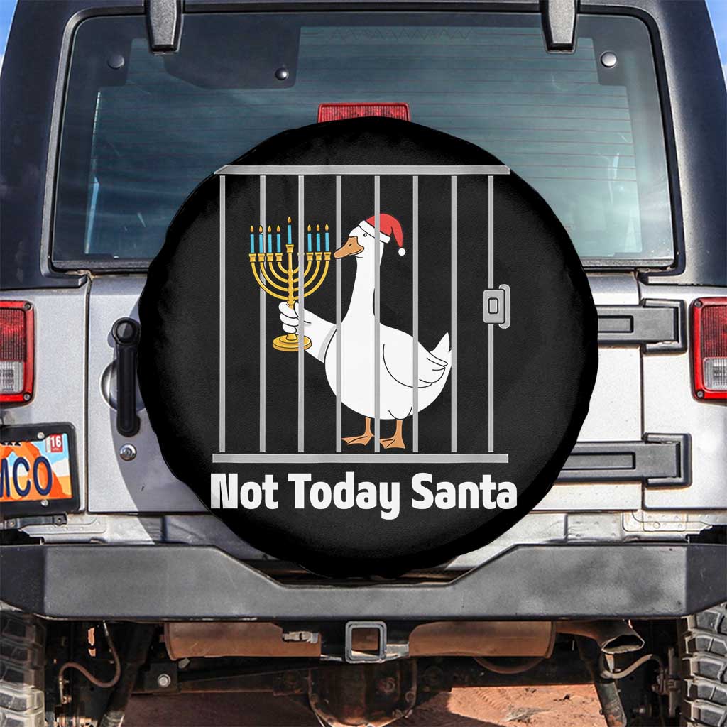 Funny Goose Hanukkah Chanukah Spare Tire Cover Not Today Santa - Wonder Print Shop